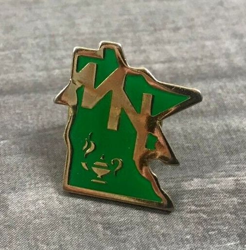 Minnesota Genie Bottle Lapel Hat Jacket Pin Masonic? Freemanson? Shriner?