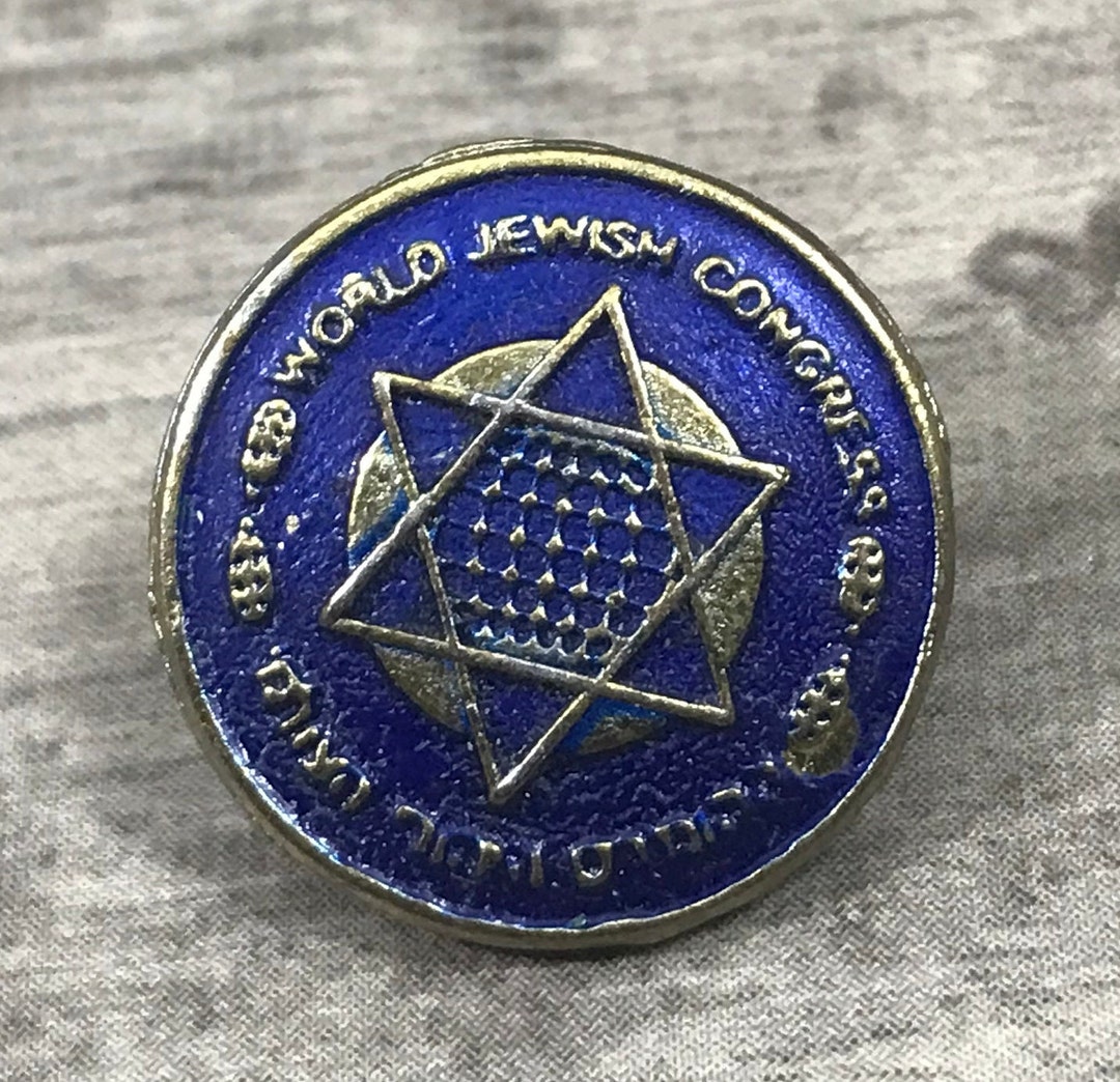 Vintage World Jewish Congress Star of David Lapel Hat Jacket Etsy