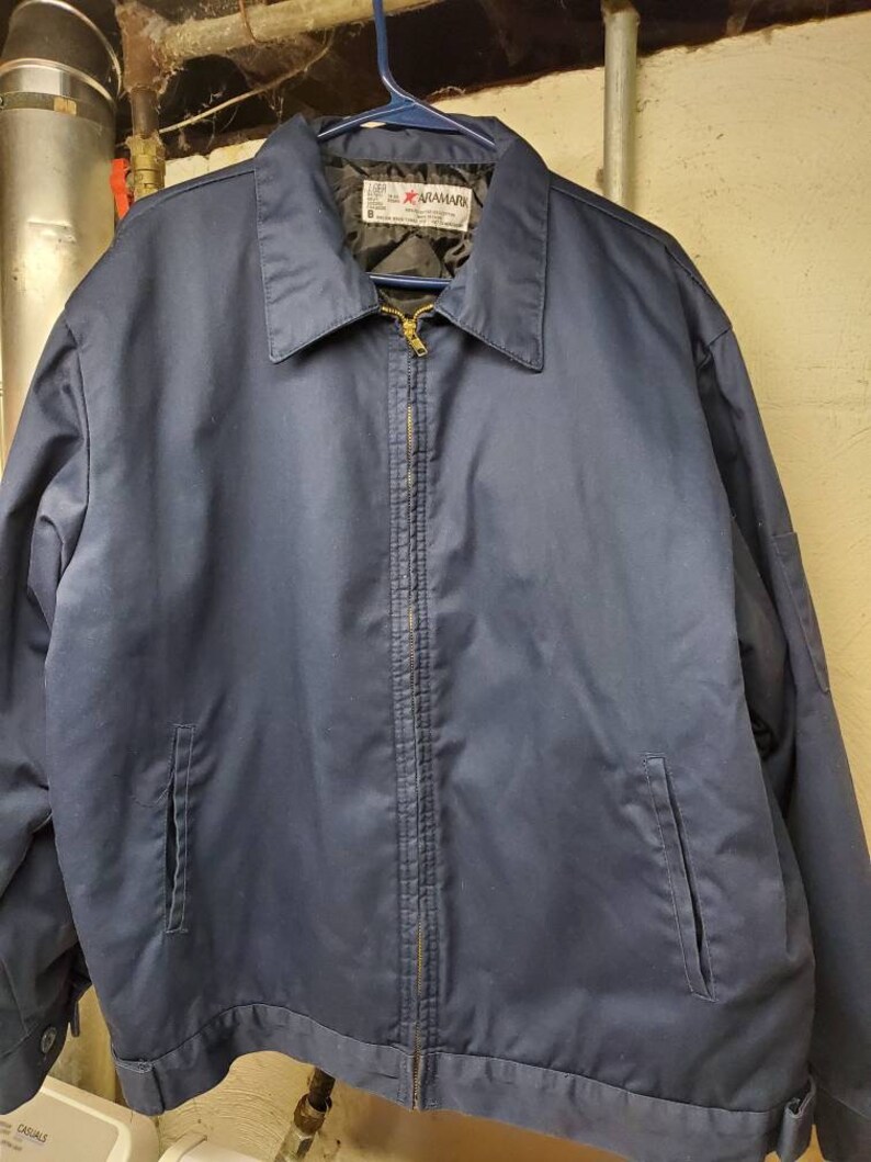 Vintage Aramark Mechanics Jacket Etsy