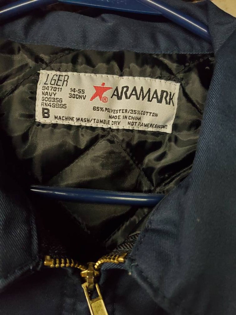 Vintage Aramark Mechanics Jacket Etsy