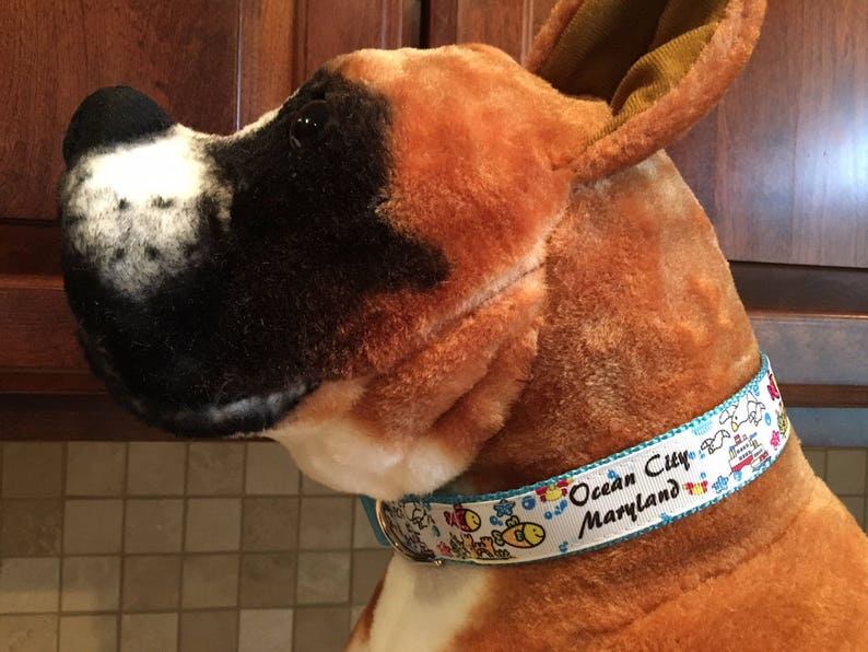 Ocean City Maryland Beach Summer Dog Collar & Optional Etsy