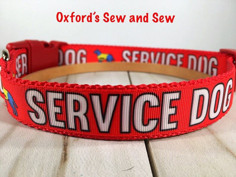 Service Dog Medical Alert S M L XL Dog Collar & Optional Etsy