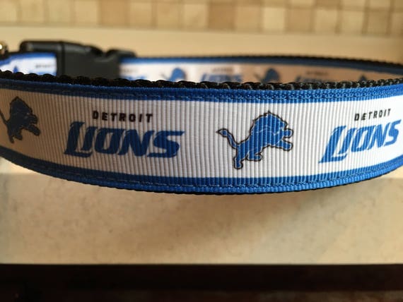 Detroit lions dog collar online