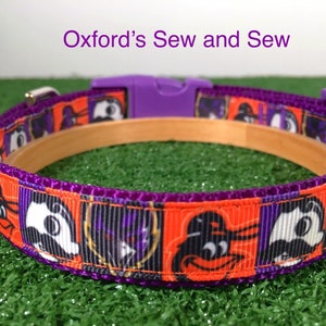 The Ultimate Baltimore Ravens & Orioles Sports Dog Collar and optional matching leash (ALL SIZES)