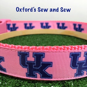 UNIVERSITY OF KENTUCKY PINK DOG COLLAR