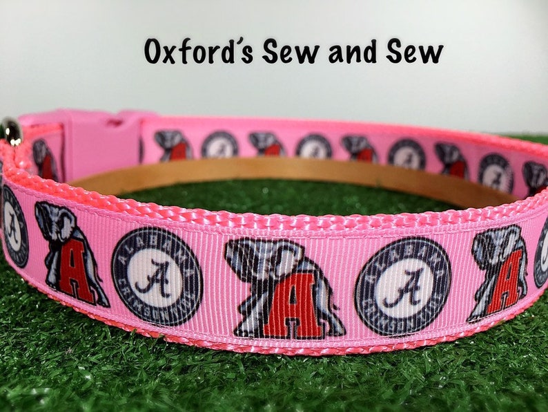 alabama football dog collar