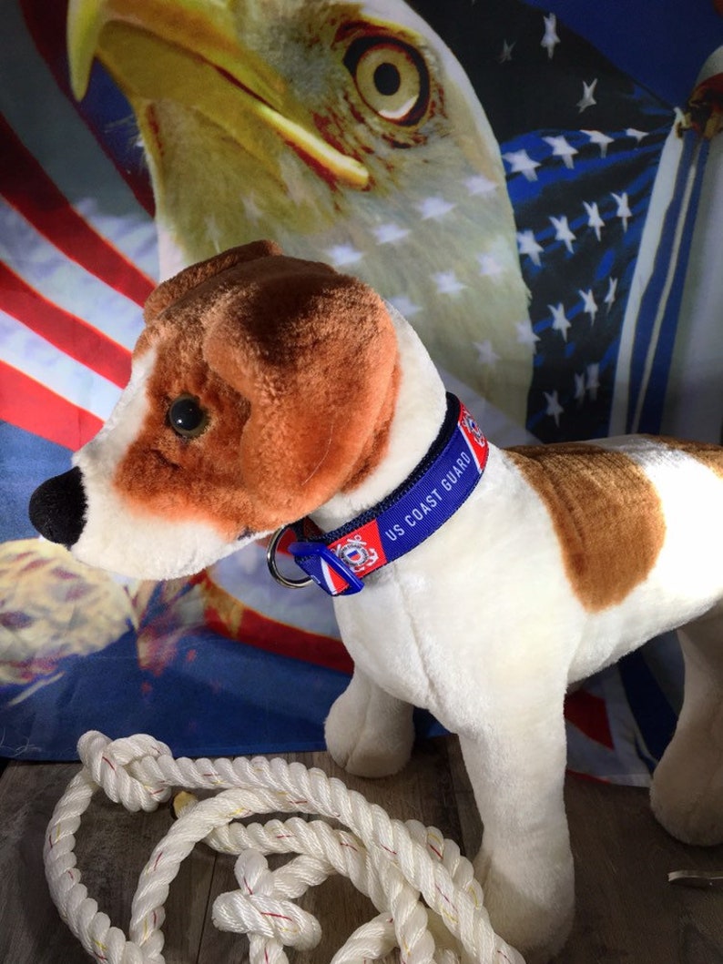 US Coast Guard Dog Collar with Optional Matching Leash ALL Etsy Italia