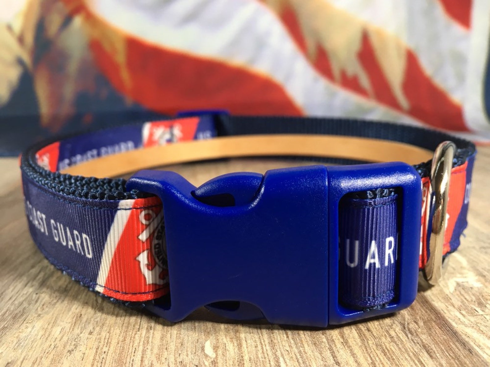 US Coast Guard Dog Collar with Optional Matching Leash ALL Etsy Italia