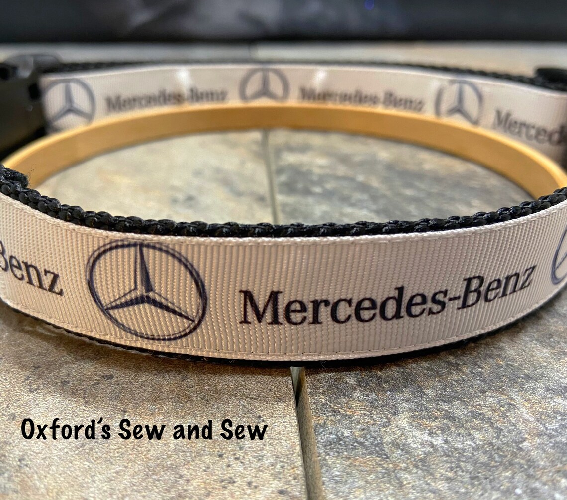 Mercedes Benz 1 Large and Medium dog collar with Etsy