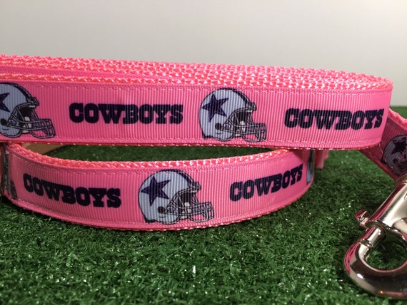 pink dallas cowboys dog collar