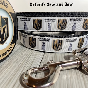 100% Polyester Webbing Saint Louis Blues NHL Stanley Cup Champions 2019  Polyester Webbing Designer Dog Collar is constructed completely with  polyester webbing.