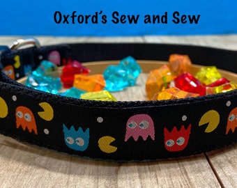 Pac Man Fever Dog Collar All Sizes