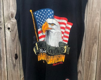 Vintage 1990 Harley Davidson Sleeveless T-shirt