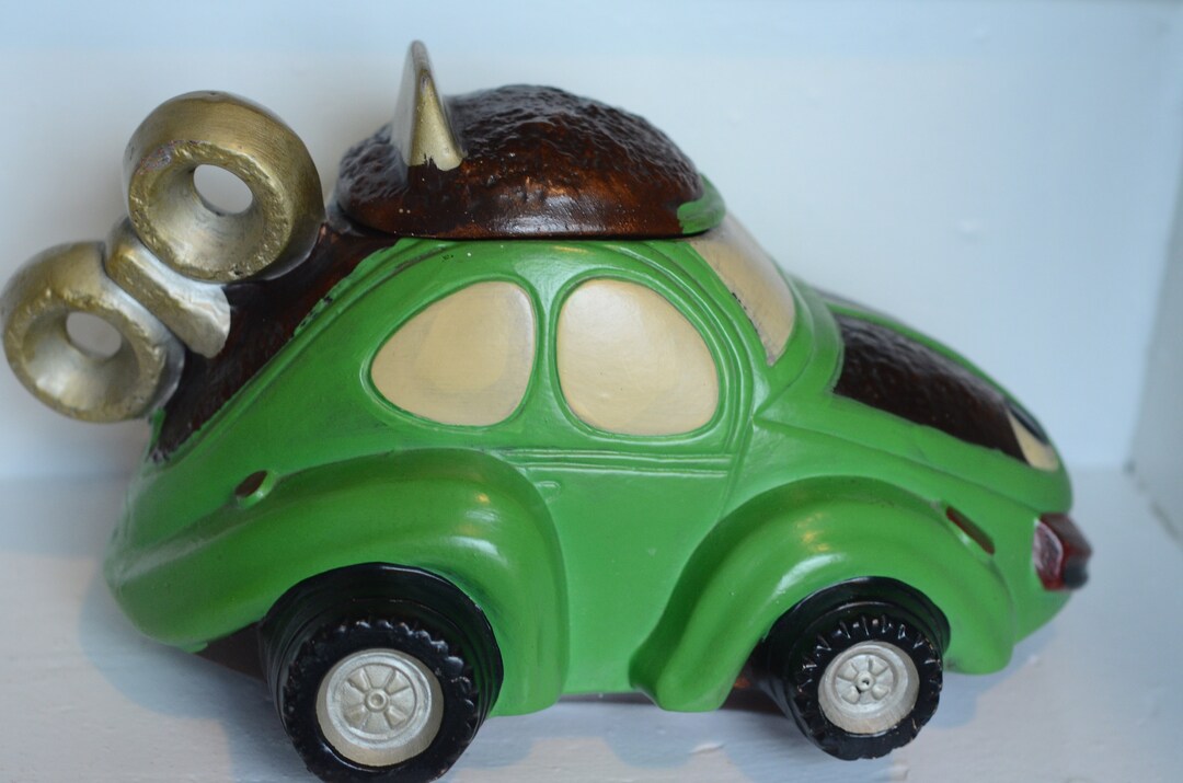 Rare VINTAGE California Originals VW Bug Cookie Jar 2632 VOLKSWAGEN