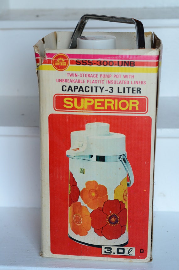 Vintage Superior Double Drink Dispenser poppy Still in Box 