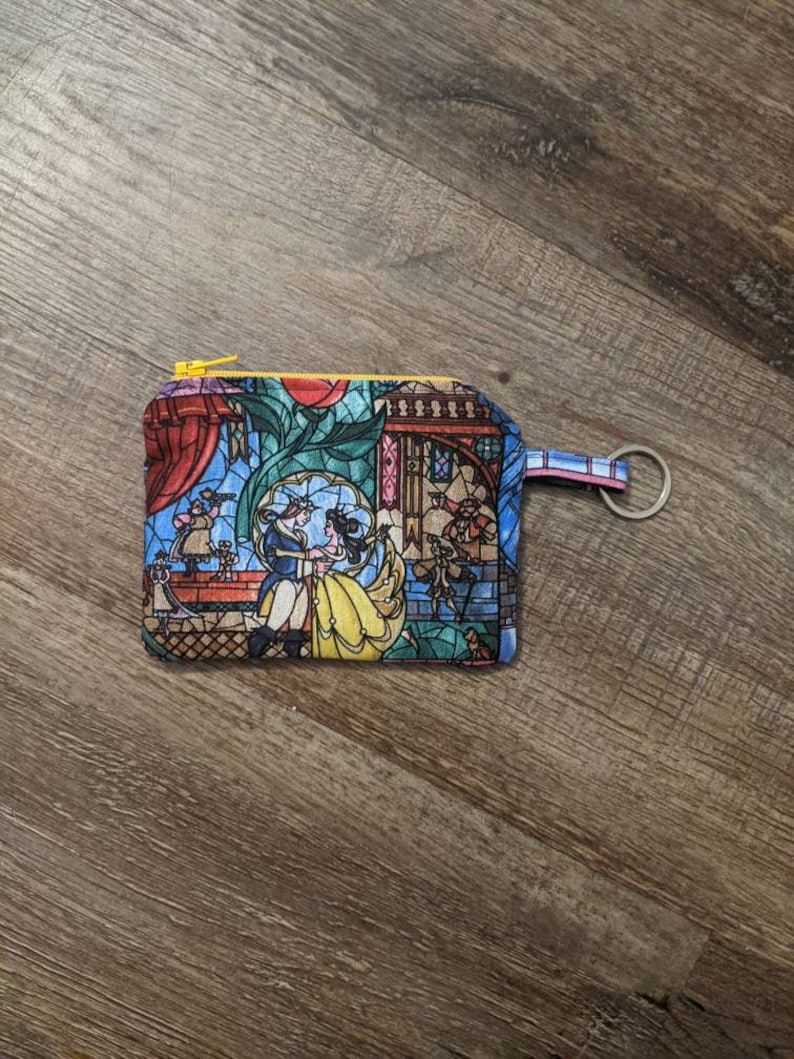 Beauty and the Beast Coin Purse Disney Coin Purse Travel Etsy