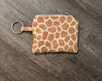 Personalized Giraffe Print Genuine Leather Small Framed Wallet Personalized Giraffe Print Genuine Leather Small Framed Wallet