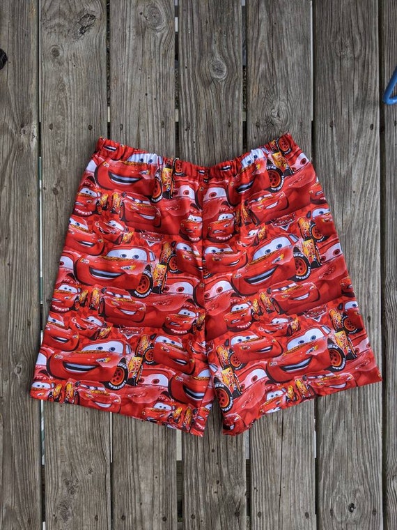 Men's Lightning McQueen Shorts Disney Shorts | Etsy