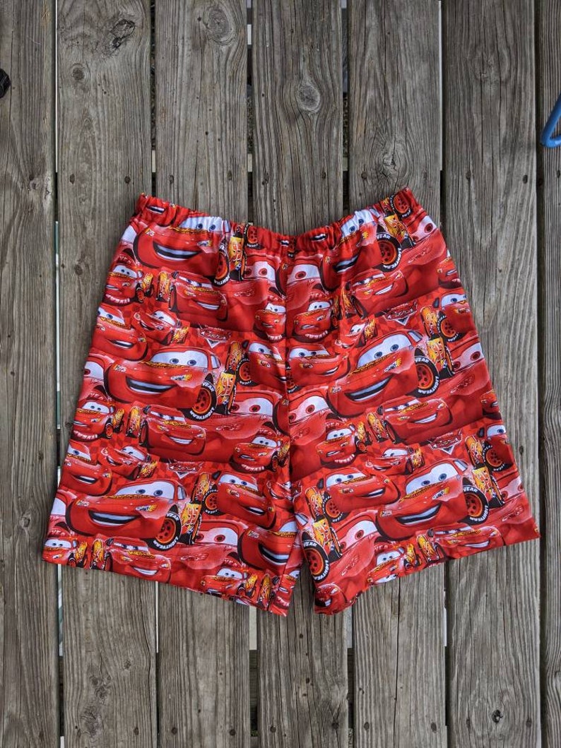 Men's Lightning McQueen Shorts Disney Shorts Etsy