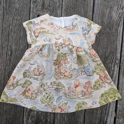 Winnie the Pooh Dress Disney Dress Embroider Baby Girls - Etsy