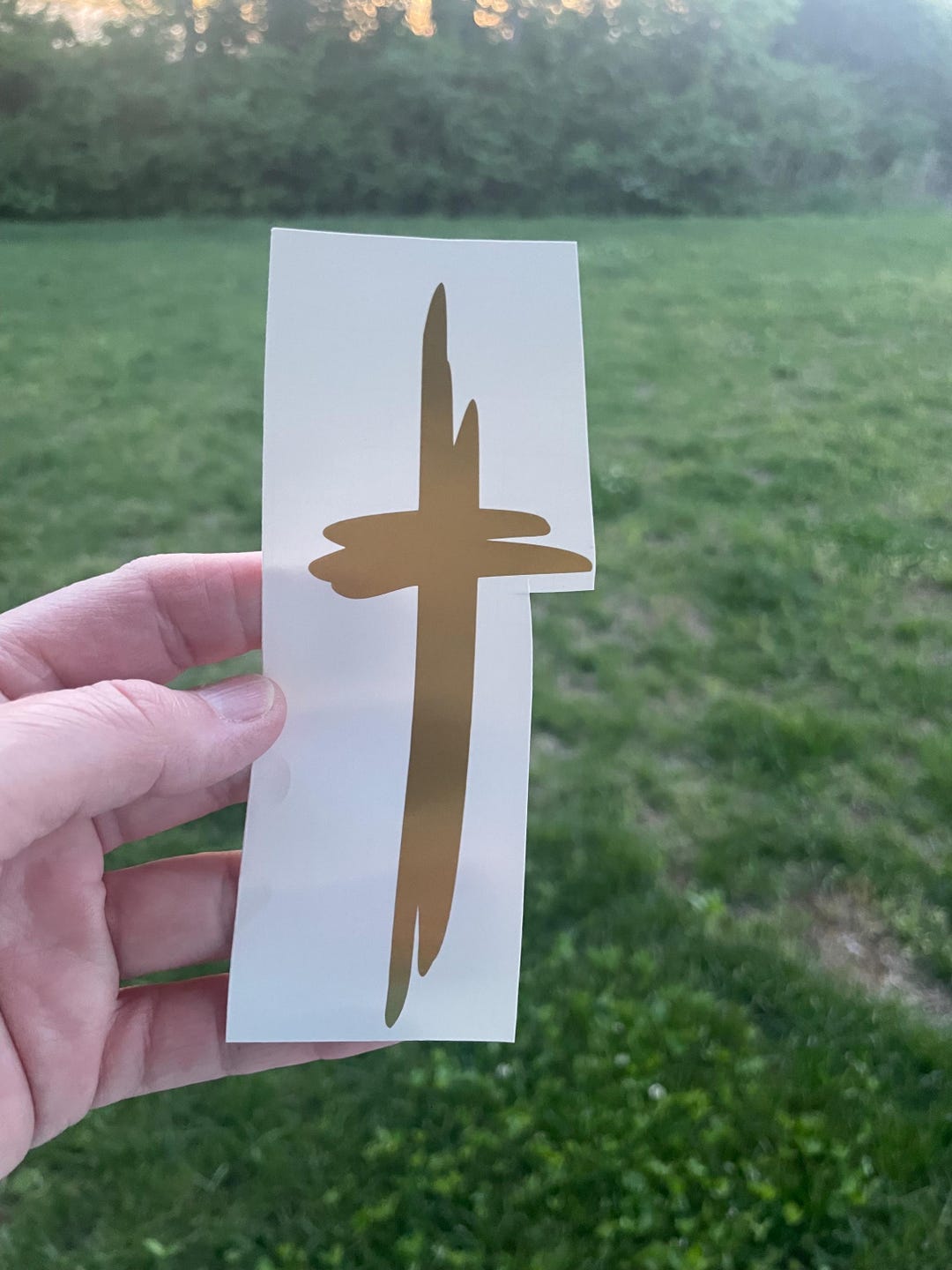 Cross Decal; Cross Bumper Sticker; Cross Tumbler Decal - Etsy