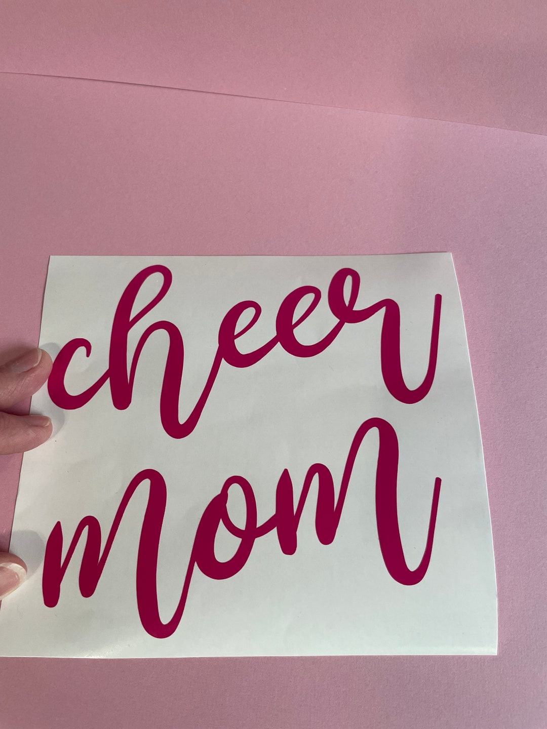 Cheer Mom Vinyl Decal Cheer Mom Decal Cheer Mom Gift - Etsy