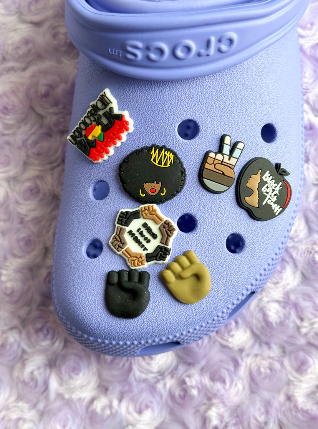 Black Girl Magic Croc Charms Melanin Croc Charms Afro Croc Etsy