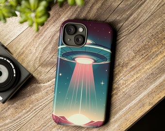 UFO Gift Mobile Phone Cover For iPhone,Gift for Boyfriend, Gift Husband, Gift for Men, Spiritual Gift, UFO Gift, Cosmos Gift Tough Cases