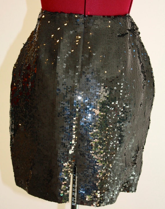 NOT So Basic Black Sequin Miniskirt by BlackTie - image 3