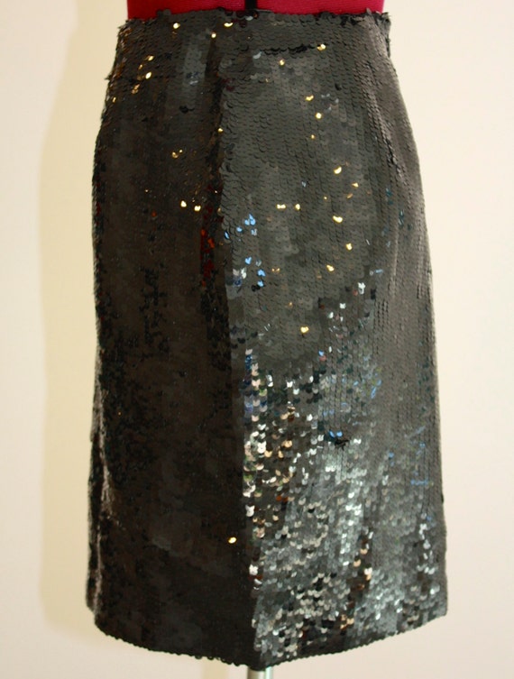 NOT So Basic Black Sequin Miniskirt by BlackTie - image 2
