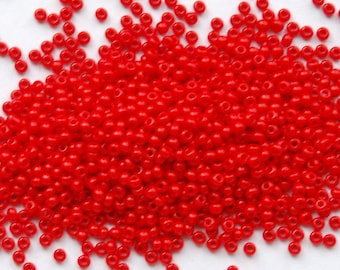 25 Grams Czech Preciosa 6//0 Seed Bead-Opaque Wine-Size 6 PS01645