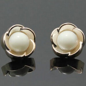Bottoni in plastica a forma di fiore, bottoni a forma di fiore da 11 mm, bottoni da cucito, bottoni per indumenti, bottoni bianchi, bottoni decorativi per abbigliamento