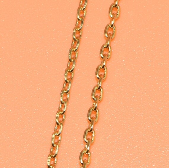 24 - 18kt Yellow Gold Filled Chain - Dainty Fine - 24 - 24 inch Necklace - Lobster Claw Clasp - 18 Karat KT YGF - Cable Chain