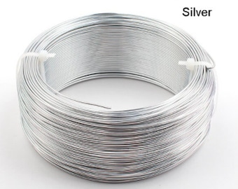 Fashewelry 164 Feet 12 Gauge Aluminum Wire Silver Bendable Metal Craft Wire for Beading Jewelry Craft Making Fashewelry 164 Feet 12 Gauge Aluminum Wire Silver Bendable Metal Craft Wire for Beading Jewelry Craft Making