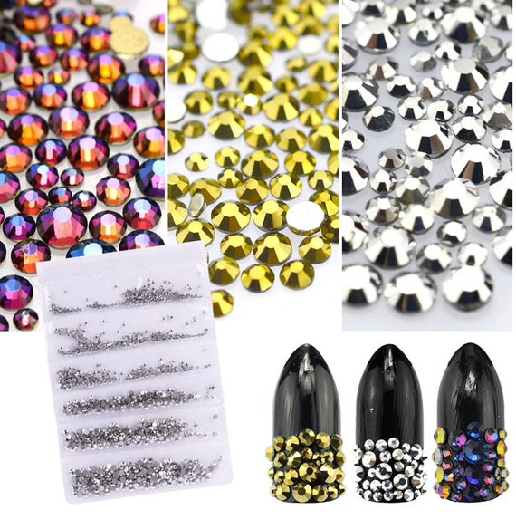 Mix Sizes Nail Stones, Nail Rhinestones, Beauty Gift, DIY Nail Art