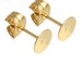 Stainless Steel Gold Earring Posts, Flat Round Posts, Gold Ear Posts, Earrings Glue Pad, Posts With Nuts, Ear Post Supplies, Cab Ear Pad 