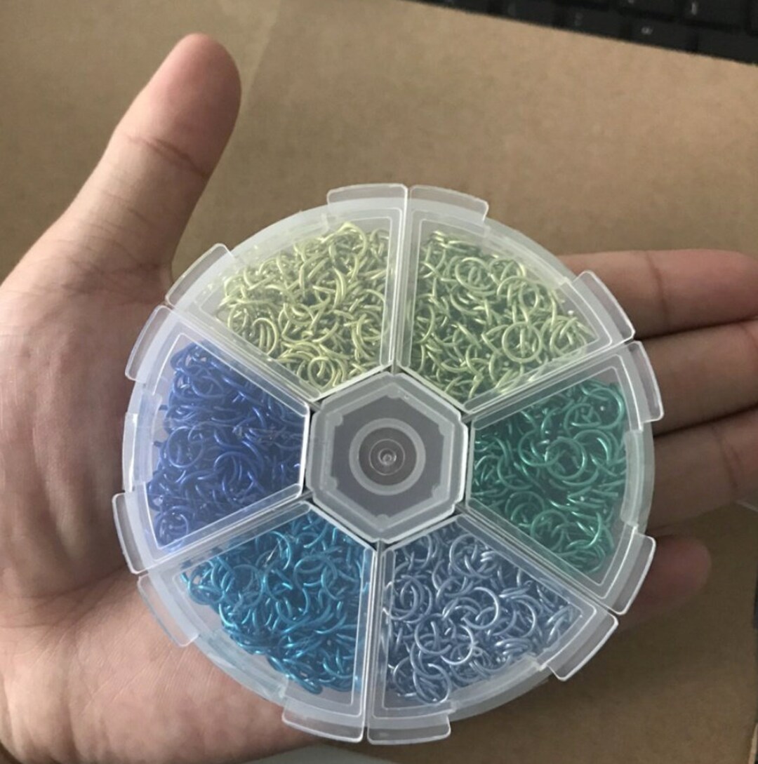 Rainbow Jump Rings, Aluminum Round Ring, Colored Split Connect, Jewelry
