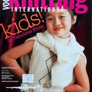 Vogue Knitting Magazine, Knitting Patterns Magazine, Vintage Knitting 2001 Kids Patterns Collection, Vogue Fashion, 2000s Vogue Knitting