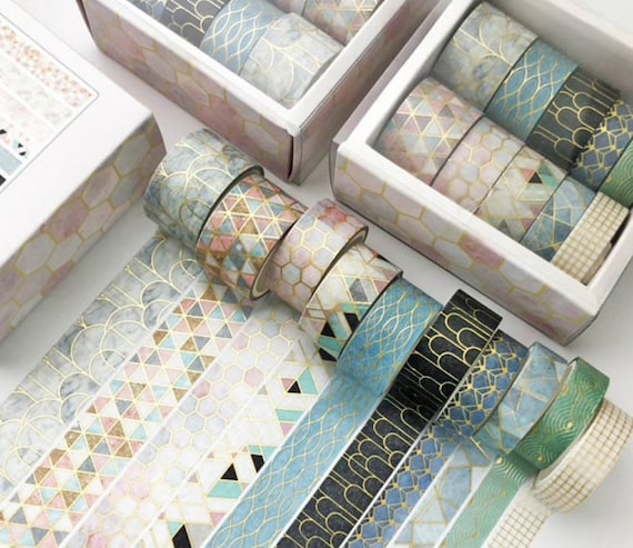 10 Rolls Washi Tape Set - Decorative Masking Tape , for DIY Craft  Scrapbooking Gift Wrapping