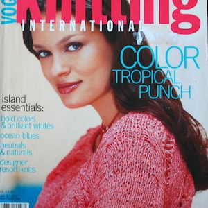 Vogue Knitting Magazine, Knitting Patterns Magazine, Vintage Knitting 2001 Patterns Collection, Vogue Fashion, 2000s Vogue Knitting