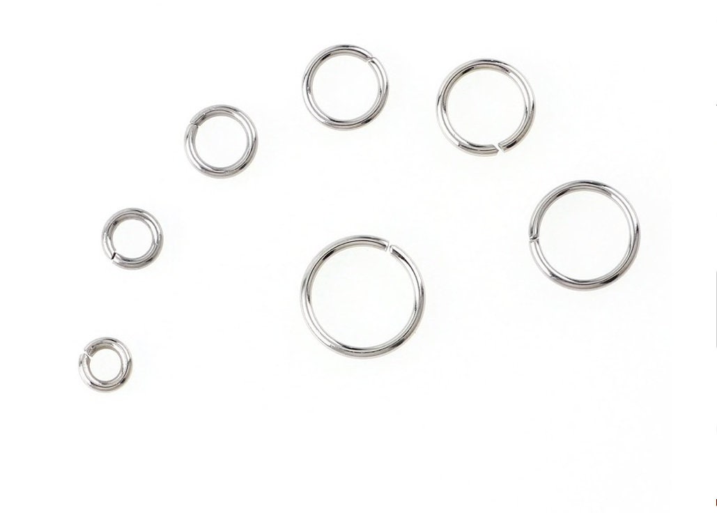 100pcs/lot Stainless Steel Jump Rings 3*4/4*6/6*8m Oval Split Ring Jewelry  Makin