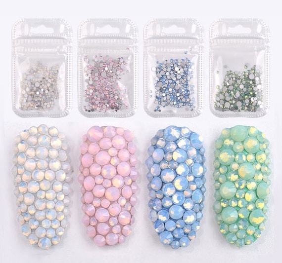 fairy stones mix bag ! (Sparkly Opal Rhinestones for Nails 3D Nail Art