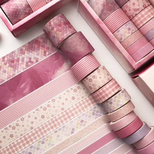 Geometric Washi Tape, 12 Rolls Set Washi Tape, Decorative Adhesive Tape, Masking Tape, Scrapbooking Paper, Crafts Supplies, Paper Gift