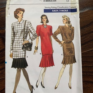Vintage Schnittmuster, Vogue UNCUT Schnittmuster, 7121 Schnittmuster Schnittmuster, Vintage Schnittmuster, 90er Jahre Schnittmuster