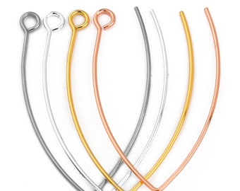 V Shape Stainless Steel Ear Wires, Earring Wires, Steel Wires, Earring Findings, Ear Wire, Ear Hook, Craft Supplies
