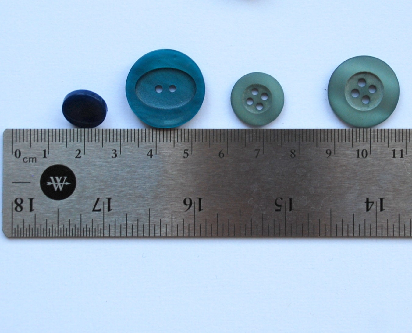 Plastic Buttons Lot of Vintage Buttons Flat Dome Crystal - Etsy