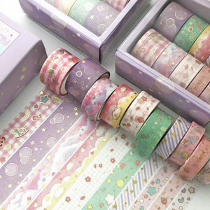 Baby Washi Tape, 10 Rolls Set Washi Tape, Decorative Adhesive Tape, Masking Tape, Scrapbooking Paper, Crafts Supplies, Paper Gift
