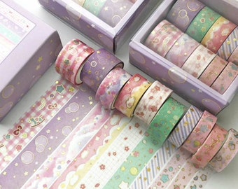 Baby Washi Tape, 10 Rolls Set Washi Tape, Decorative Adhesive Tape, Masking Tape, Scrapbooking Paper, Crafts Supplies, Paper Gift