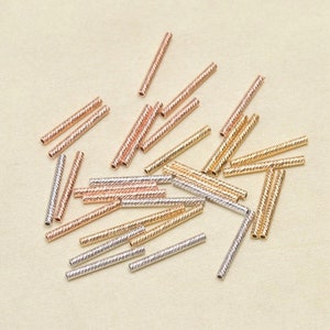 Straight Tube Gold Plated Jewelry Connector Link, Necklace Connector, Pendant/Charm Link, Jewelry Finds Findings, DIY Craft Supplies