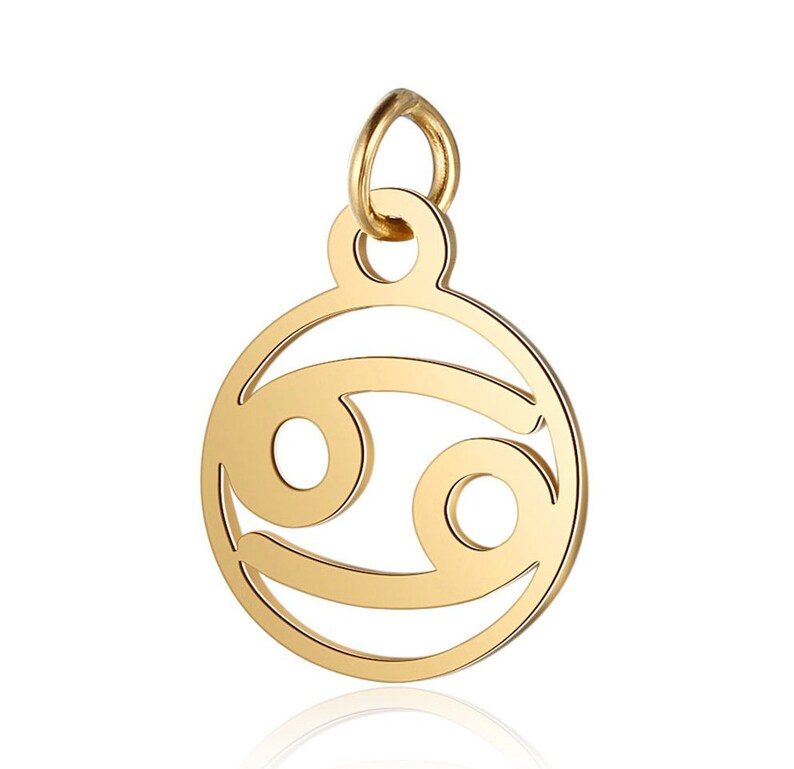 Zodiac Charms Stainless Steel Gold Charms Zodiac Charms Etsy Denmark